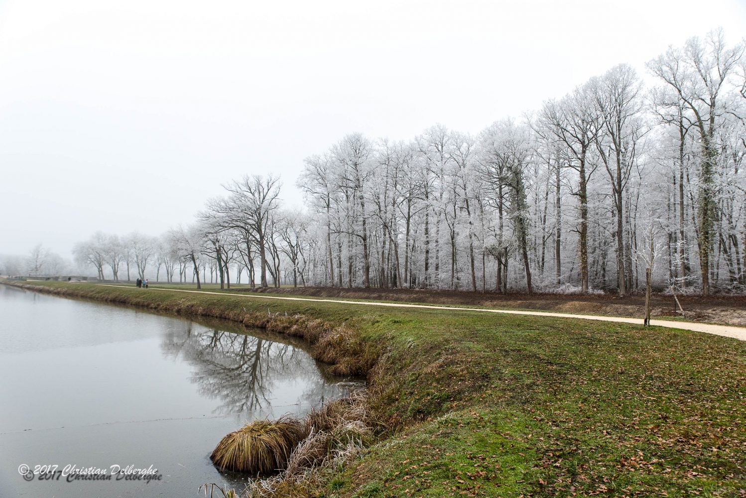 Chambord sous le givre